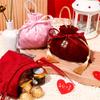 Velvet Candy Box Gift Bag Velvet Cloth Drawstring Tassel Bag Wedding Party Candy Pouches Wedding Party Fashion Drawstring Pocket