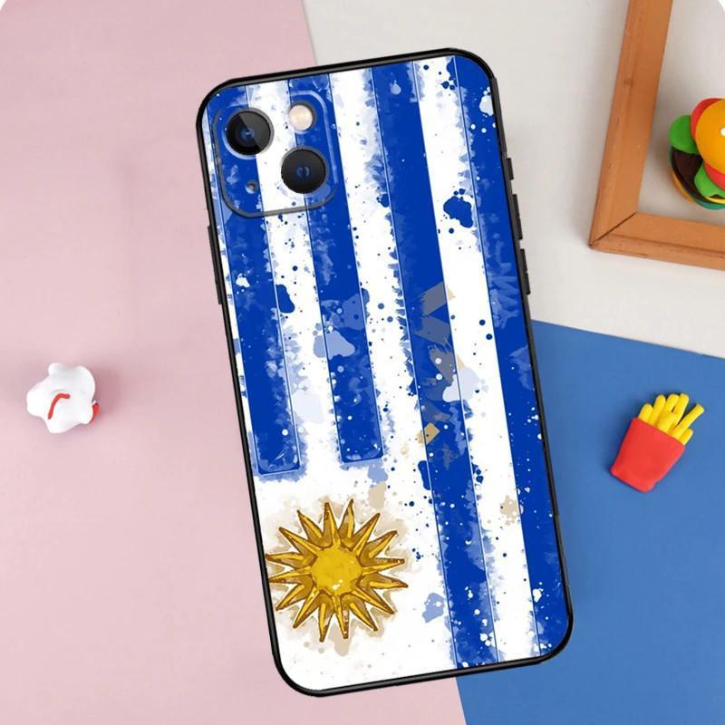 Applicable To Apple Iphone13Promax Mobile Phone Case Uruguay Flag Mobile Phone Case, Painted And Anti-Drop Huawei
