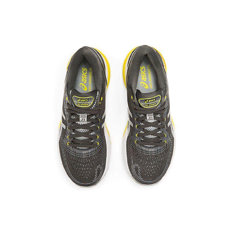 Asics Gel Nimbus 21 Mittelgrau Damen Sneaker Dunkelgrau 1012A156021