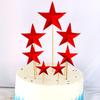 Five-Pointed Star Birthday Cake Toppers - Baking Decoration Accessories