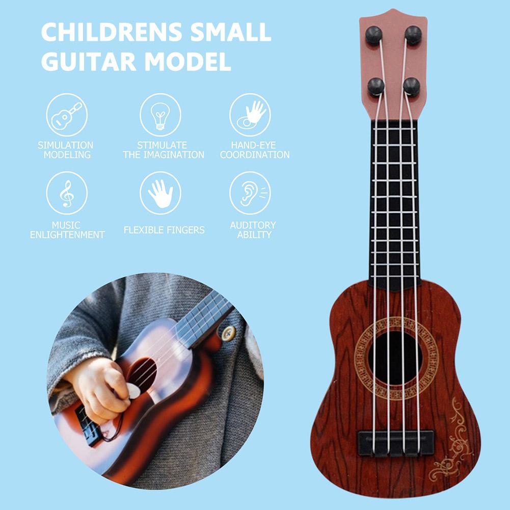 25cm Children Guitar Toy 4 String Mini Ukulele Instruments Early Education Toys Small Guitar for Beginners Kids Children