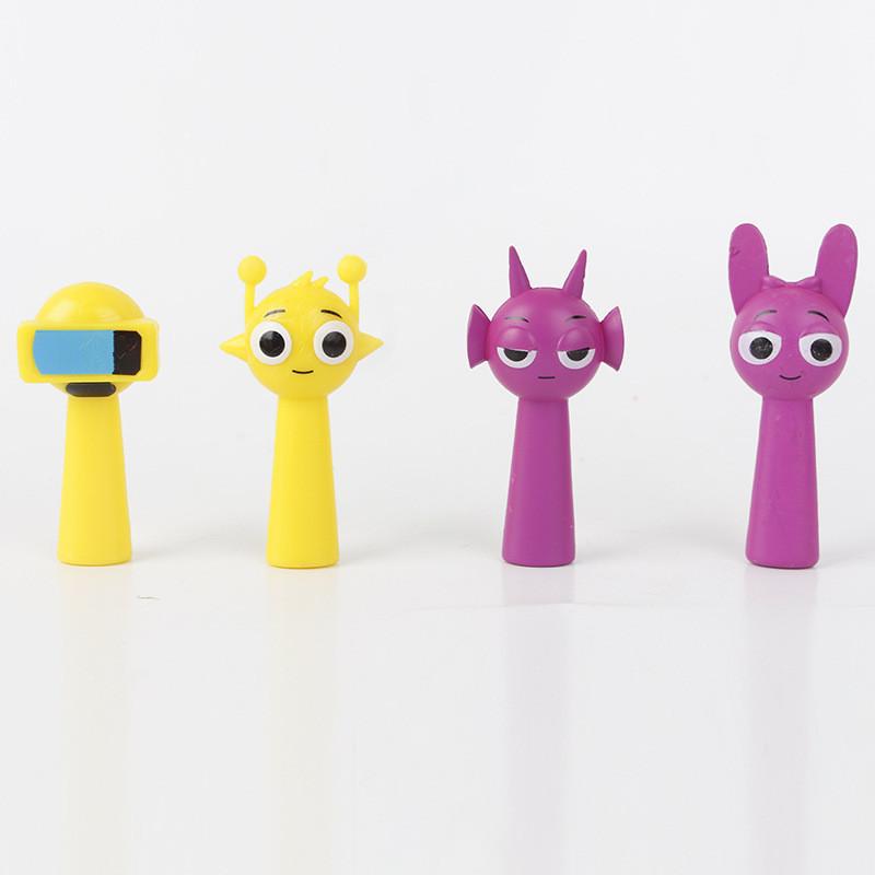 Colorful Sprunki Rhythm Box Pvc Figures Set Anime Style Collectible Blind Box Toys