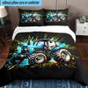 Electric Monster Truck Art 3pcs Bedding,Including 1pc Duvet Cover And 2pcs Pillowcases Perfect for Christmas,Ideal for Bedroom, Dormitory