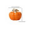 Ceramic Pumpkin Figurine Ribbed Thanksgiving for Desk