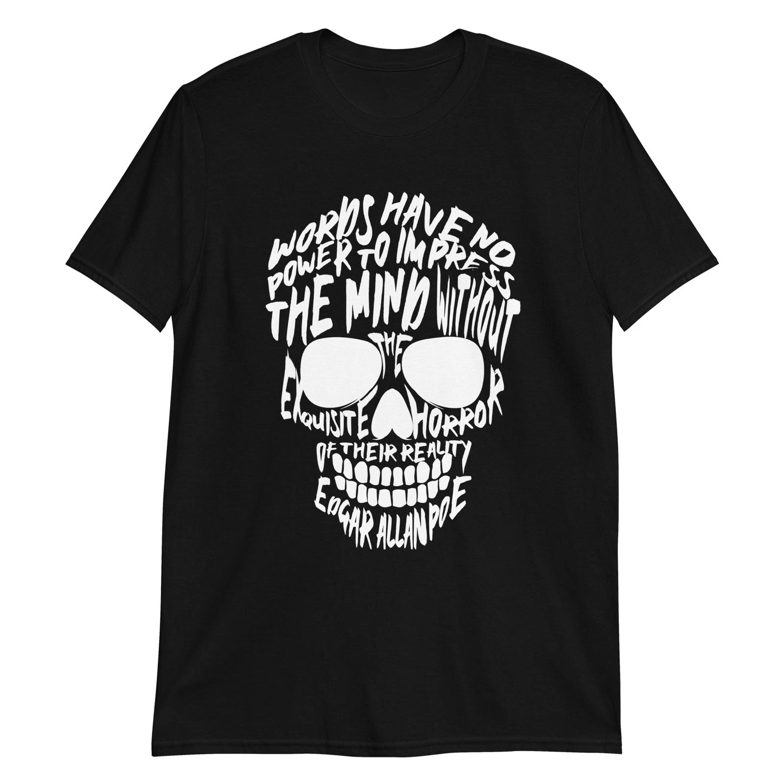 

Унисекс Футболка 100% Хлопок с Черепом Мужские Футболки Топ, Готика, Байкер, Death Metal, Рок, Хоррор, Гранж, Эмо 2XL