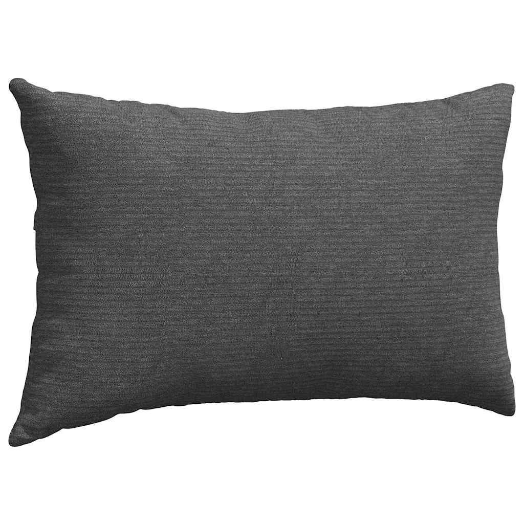 Sofa Cushions 2 Pieces Dark Gray 50 X 30 Cm Corduroy Fabric