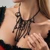 Tassel Blood Drop Necklace Red Gothic Jewelry Fashion Halloween Choker  Girls