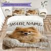 Custom Name Cats Cozy Nest Bedding,Quilt Set Quilt Cover Pillowcase Home Birthday Gift(1 * Duvet Cover + 2 * Pillowcase, Without Core)_lx