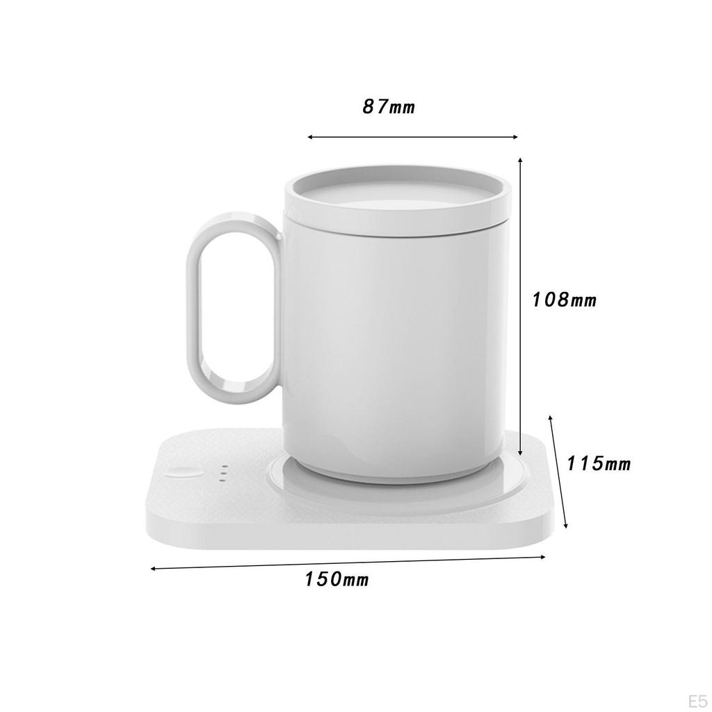 Warmer And Mug Set with Adjustable Temperature Control