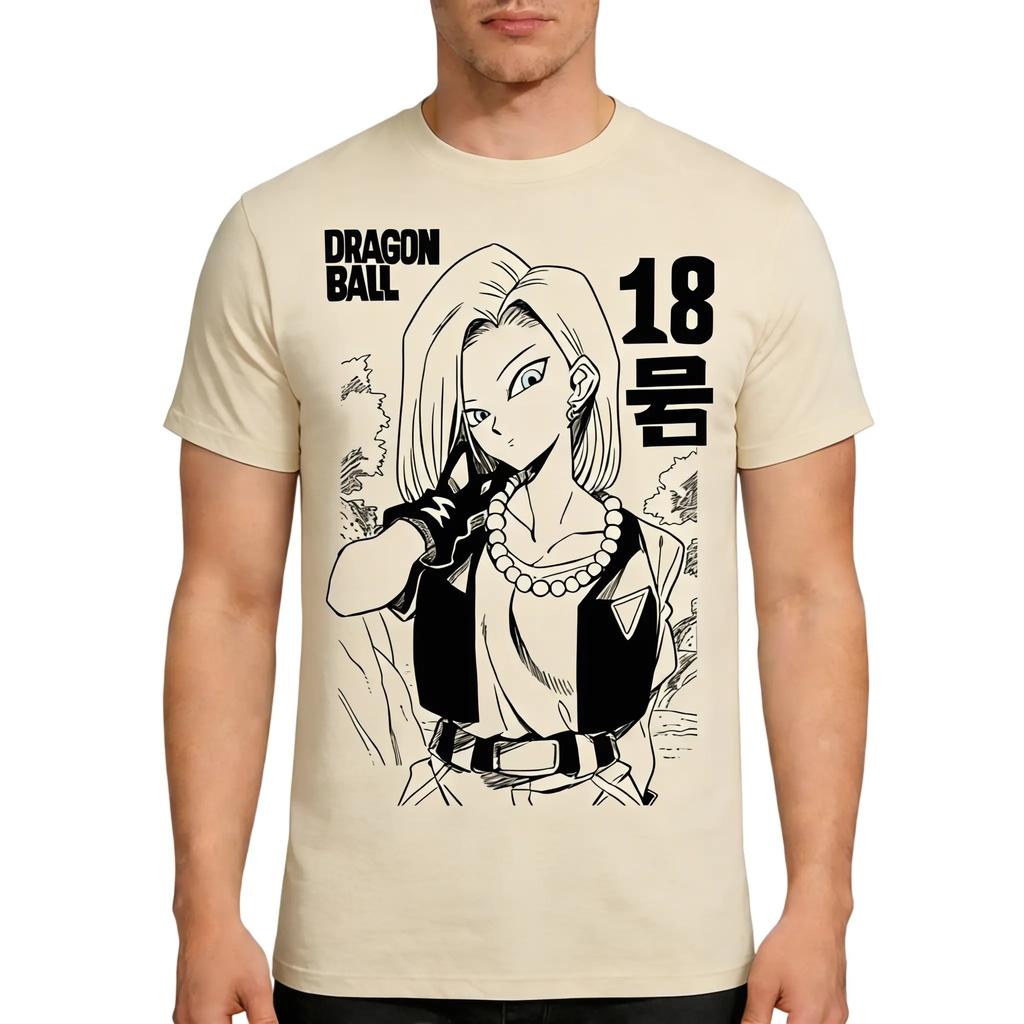 Dragon Ball 2026 New Hot Fashion Summer Vintage Anime Tshirt Mens Pure Cotton Casual Loose Sports Daily Version Y2K Style