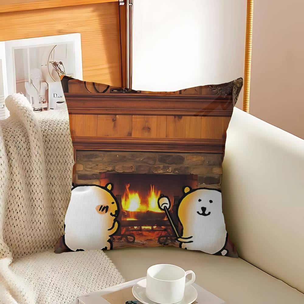 

Popular Characters J-joke B-bear Pillow Gift Home Office Decoration Pillow Bedroom Sofa Car Cushion CoverPillow Case 12x12Inch
