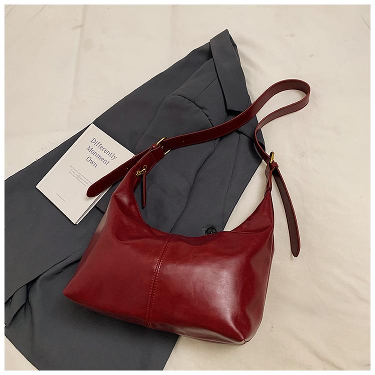 Premium Sense Large-capacity Bag Women's 2025 New Fashion Messenger Bag Casual Foreign Style Shoulder Bag Simple Bucket Bag