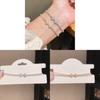 Elegant Zircon Butterfly Charm Wristlet For Ladies Office Wear
