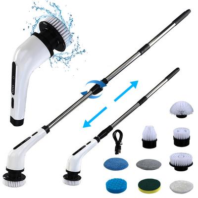 2 Modes Electric Cleaning Brush Waterproof Deep Cleaning Brush Handheld Floor Washing Brush for Tiles Pots Bathroom Car Interior