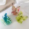Retro Colorful Sweet Butterfly Hair Claws for Women Girls Temperament Hair Clip Styling Tools Hairpin Acetate Barrette Headdress