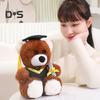 Graduation Owl Bear Doll Cute Plush Class of 2025 Gift for Her Him Personalized School Stuffed Animal Mini Doctoral Hat Design Graduation Decorations