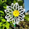 With Stakes Narcissus Windmill Rotating Outdoor Windmill Toy  Kids Boys Girls