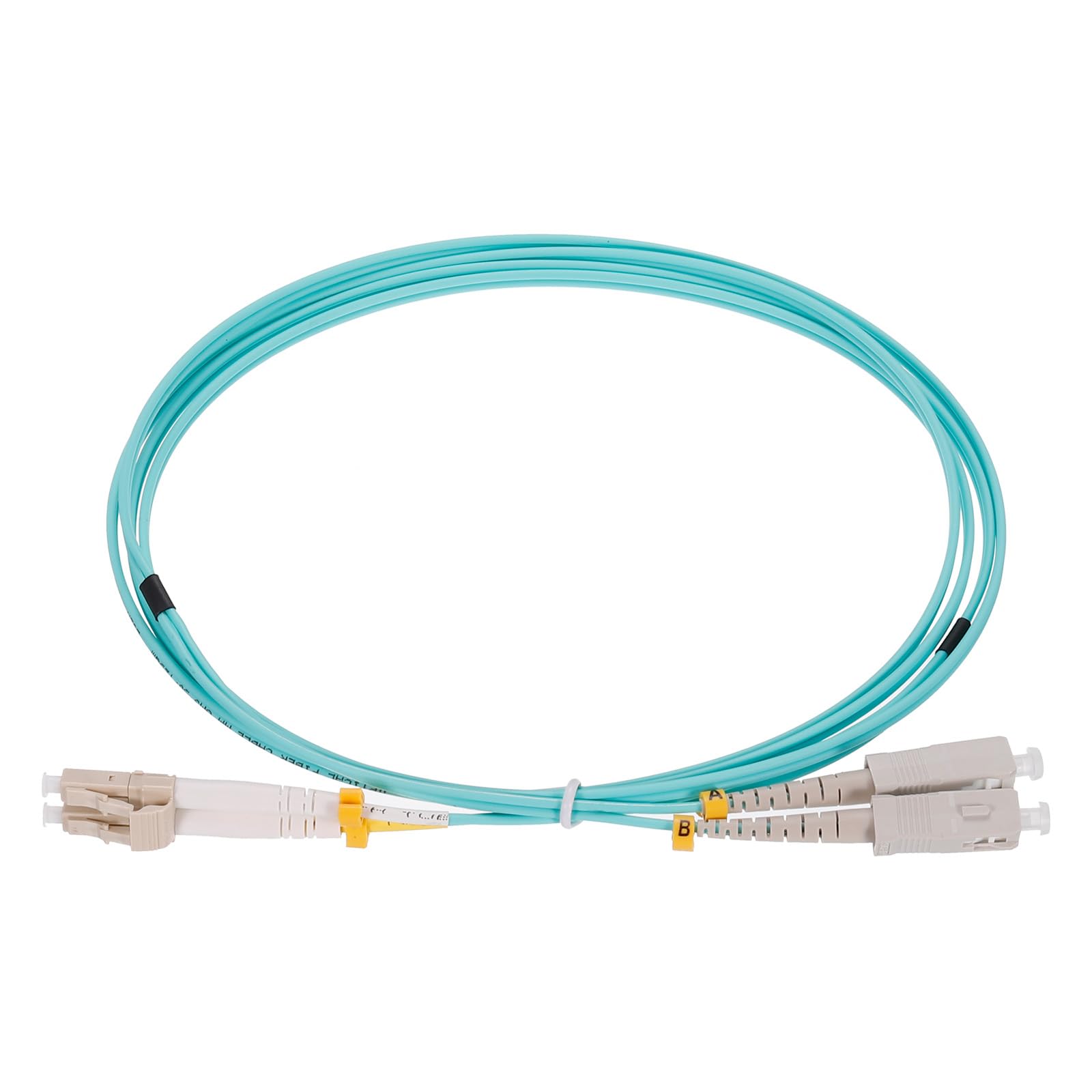 

uxcell Fiber Patch Multimode Duplex OM3 LSZH Fiber Optic Jumper for Network Transceivers and 2M Cable, LC-SC Instrumentation, Green,