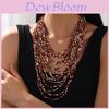Multilayer Necklace With Acrylic Beads For Women Winter