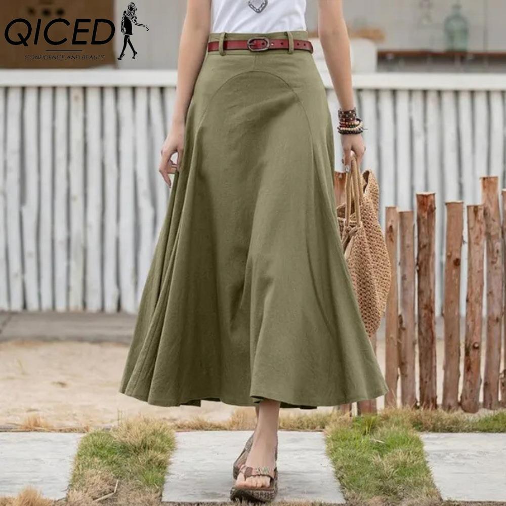 QICED Dámská módní ležérní letní jarní sukně