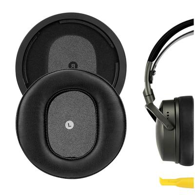 Geekria QuickFit Compatible Ear Pads for Audeze Maxwell Wireless Protein Leather Cup Pads Headphones, Ear/Ear (Black)