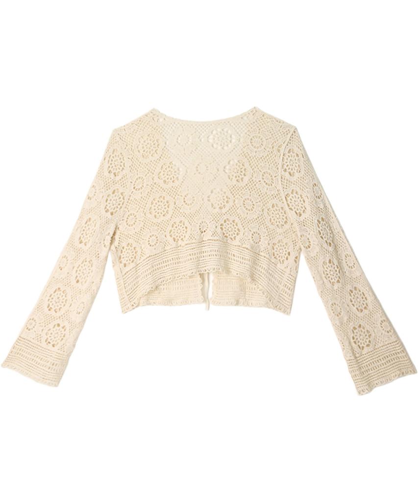 VIKINI VENDER Jamila Crochet Cover-Up Cardigan