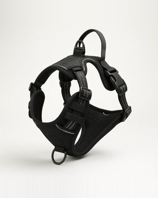 Hrudní popruh pro psa, nastavitelná měkká polstrovaná vesta pro psy, reflexní vesta pro psy pro snadnou chůzi pro střední psy