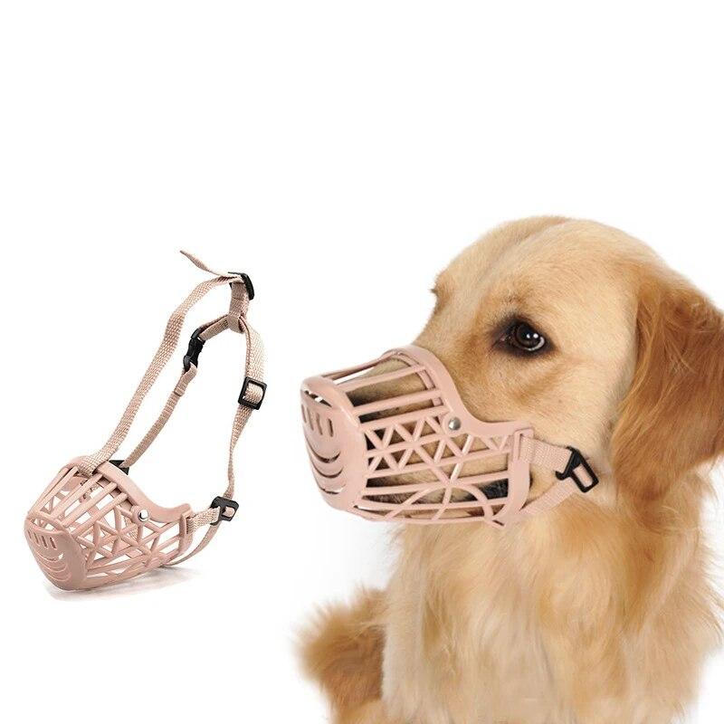 

PET plastic dog mouth cover mesh dog mouth cover anti bite anti barking dog mask mouth cover dog harness and leash set puppy