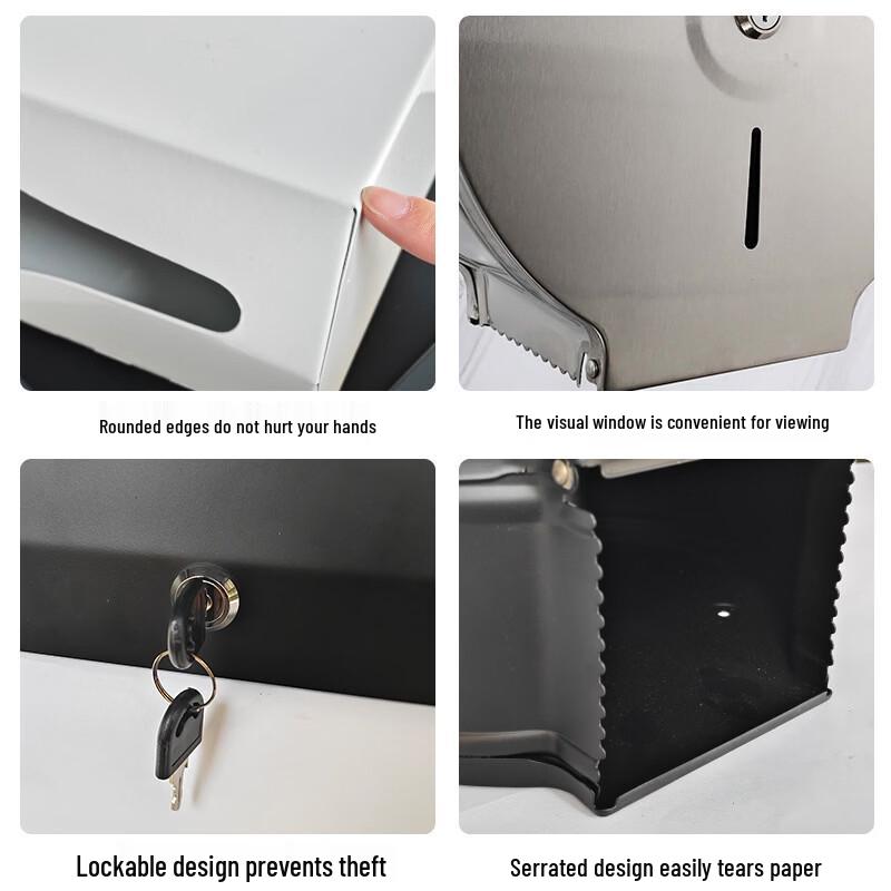 Stainless Steel Wall-Mounted Toilet Paper Dispenser