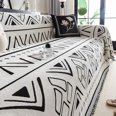 Sofaüberwurf Home Chenille Geometrisch Sofa Matte Überwurfdecken Ganzjahres Camping Picknickdecke Bezug Sofaüberwurf