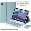 iPad Pro 11 Leather Case with Wireless Bluetooth Keyboard & Built-in Pen Slot