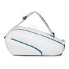 Borsa da Tennis per 6 Racchette Grande Capacità Zaino Multistrato per Racchette con Scomparto per Scarpe Spallaccio Regolabile Grigio