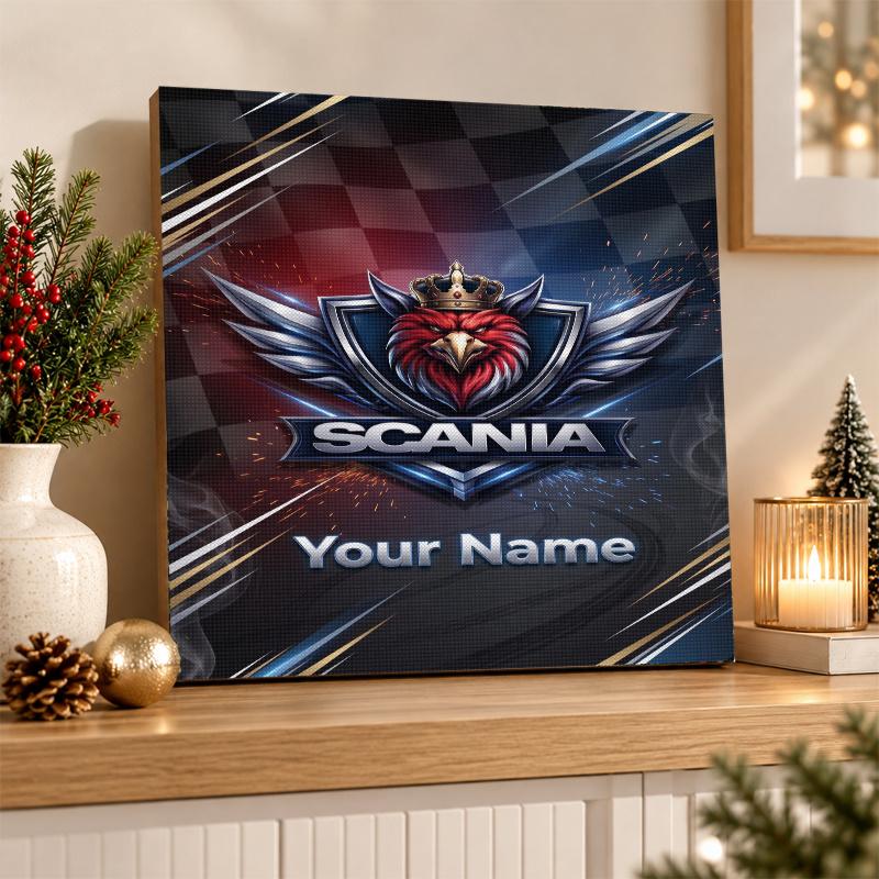 Scania Custom Name Text 5D Diamond Painting Kit DIY Full Drill Diamond Art Decoration