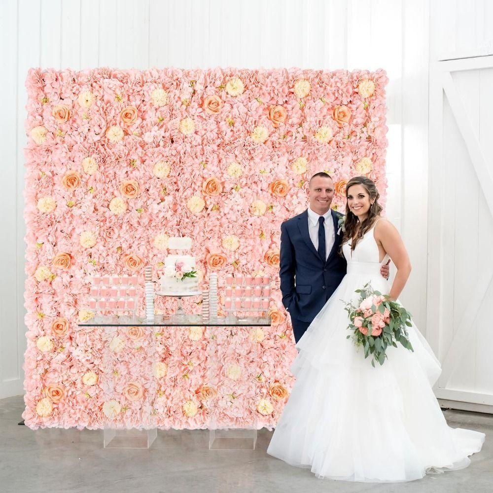 Handmade Wedding Wall Backdrop Realistic Rose Wedding Background  Birthday Party