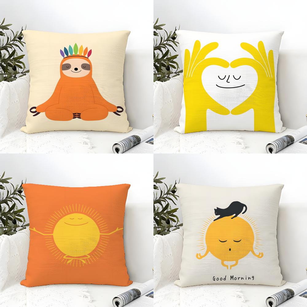 3 Fun Cartoon School Patterns For Children Pillow Case Home Living Room Decoration Linen Pillowcover Pillow Cases Cushion Cover