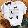 Maycaur Kawaii Cats Print Summer Cute Women Tshirt Funny Cartoon T Shirt FeUnisex Ullzang Tshirt 90s Fashion Korean Style Top Tee