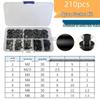 210-Piece Black Nylon Insulating Washer Set