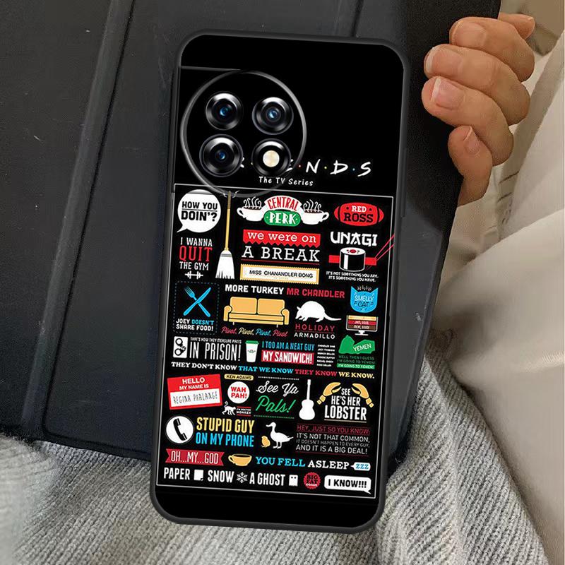 Central Perk Friends Case For OnePlus 13T 10T 8T 10R 12R 13R 15 13 12 11 10 9 Nord CE 5 2 3 4 Lite N20 N30 Cover