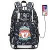 Fußball Rucksack Herren Damen - Dortmund Manchester City Liverpool FC Fan Sporttasche Mit USB-Anschluss