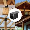 4x4 Pergola-Winkel für Holzpfosten(Tatsächlich 3,5" x 3,5"), Sparren Pfosten Winkel Wandhalterung Stützen Verbinder für Pergola Terrassengeländer Pavillons Balken, 4 Stück
