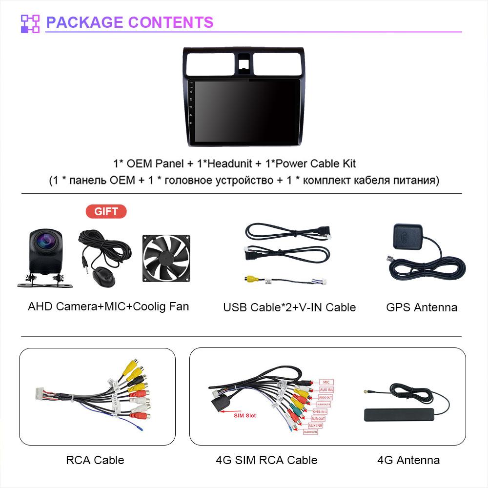 Android 15 Carplay Auto 2K Screen Car Radio Multimedia Player For Suzuki Swift 2003 - 2010 Autoradio GPS Stereo 2din Head Unit