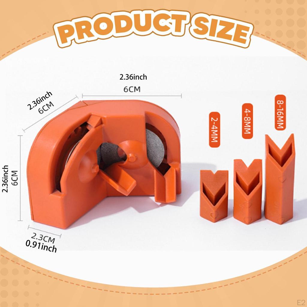 Electric Drill Grinding Sharpener Twist Grind Compact Multipurpose V Shaped Sturdy Easily To