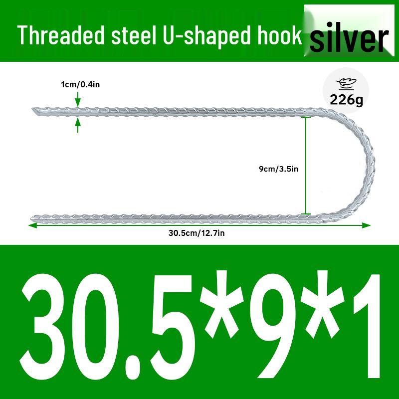 Galvanized U-Shaped Ground Stakes for Orchard Weed Mats & Lawn Fixing