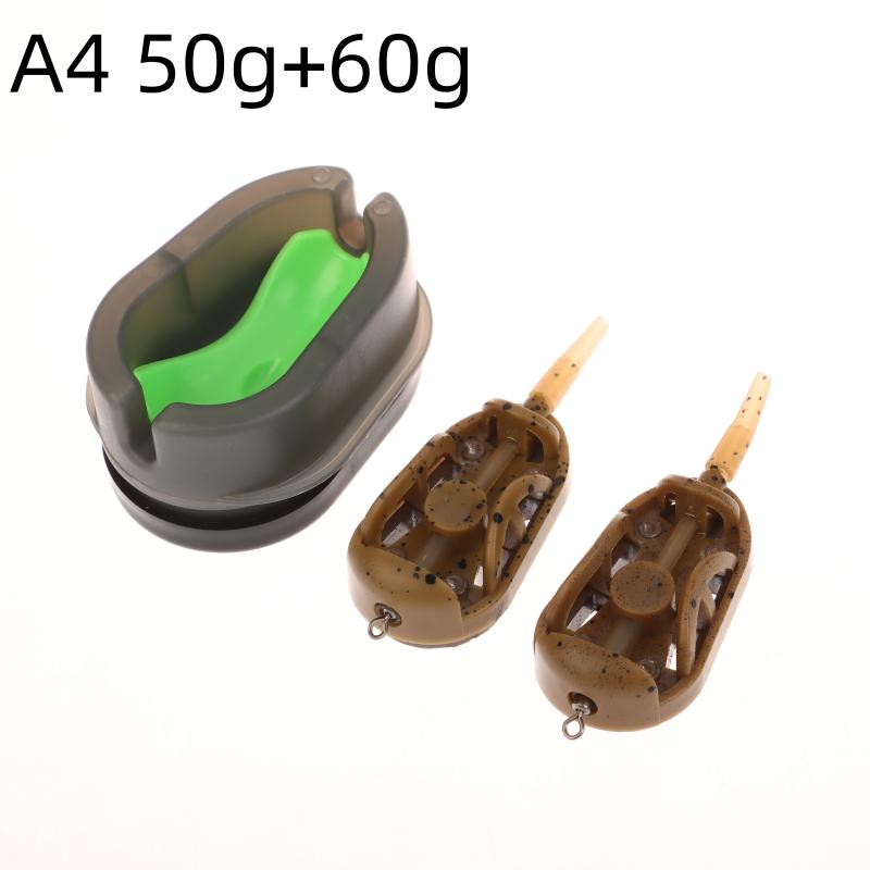 3/4/6 ks Krmítka na kapry Method Feeder, 20g/30g/40g/50g/60g Rybářská krmítka s formičkou pro rychlé uvolnění, Příslušenství pro lov kaprů