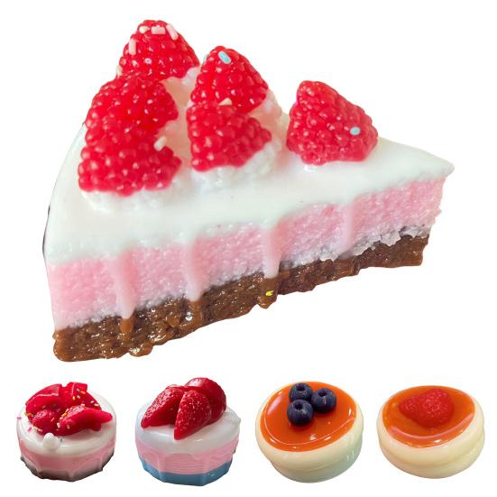 Cake Squeeze Toy Stress Relief Blueberry Strawberry Cake Pinch Toy Focus Aid