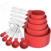 10pcs Measuring Cups & Spoons Set, Stackable Cups and Spoons, Nesting Measure Cups with Stainless Steel Handle, Kitchen Gadgets