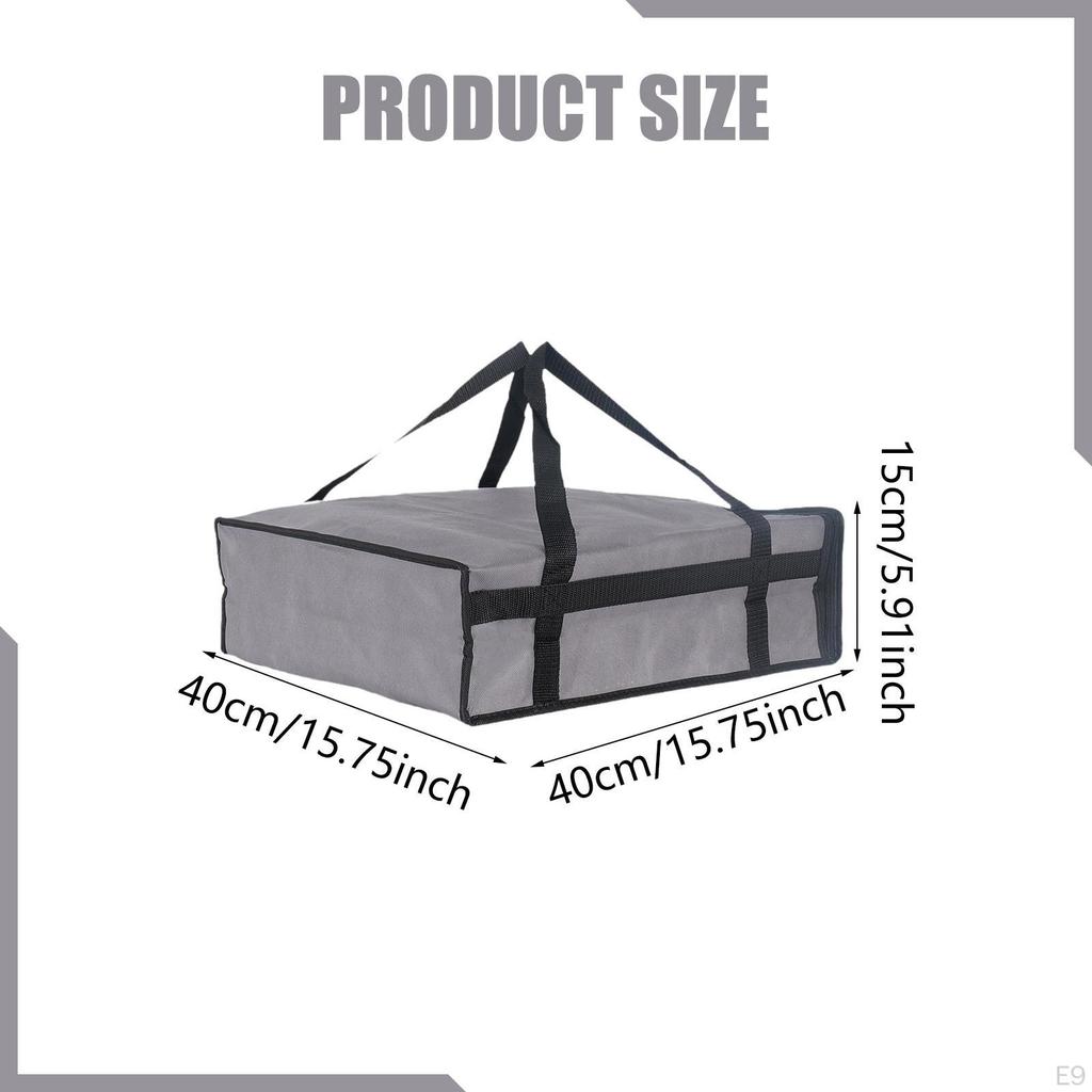 Bag Carrier Insulated Food Carrying Holder with Non Woven Fabric Material And Easy Access Zipper