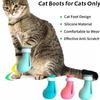 4PCS Anti Scratch Pet Bath Cat Shoes Multifunctional Silicone Cat Claw Foot Cover Cat Foot Cover