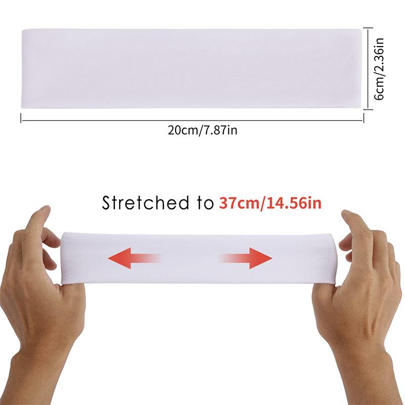 9 Pcs Athletic Headband Elastic Sweatbands Basketball Sports Women Men Gym Fitness Sweat Hair Band Volleyball Tennis