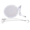Plant Grow Light White 120 Beads 8W Full Spectrum Hanging Growing Lamp with 2H 4H 8H Timer 4 Dimmable Levels for Indoor